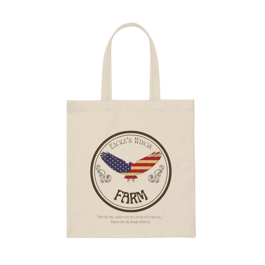 Eagle's Wings Farm Canvas Tote Bag - Know Farms, Know Food